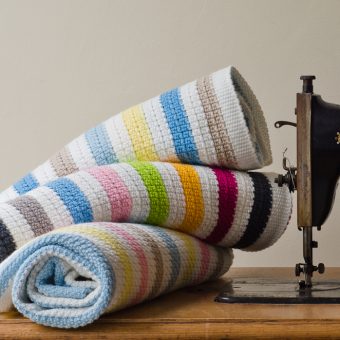 Organic Cotton Knitted Baby Blanket 100 x 75cm