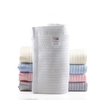 nécessité by DK 100% Cotton Cellular Blanket 75 x 100cm and 130 x 150cm